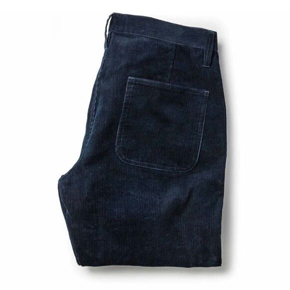 Taylor Stitch The Camp Pant men’s 28 in indigo cord blue corduroy button fly NEW - Picture 11 of 14